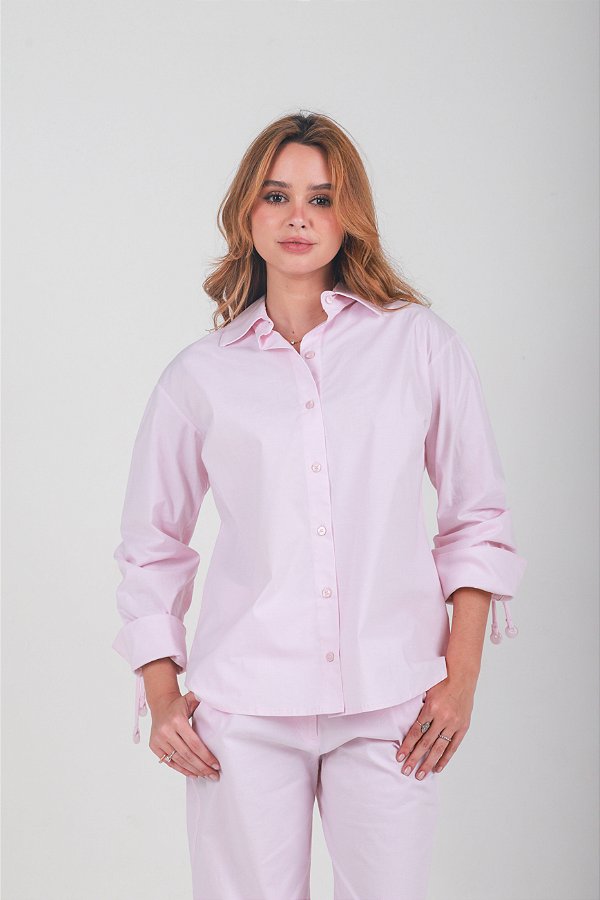Camisa Celeste - Rosa