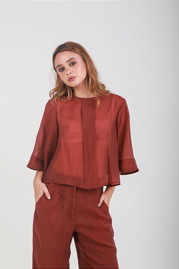 Blusa Sirena - Marrom