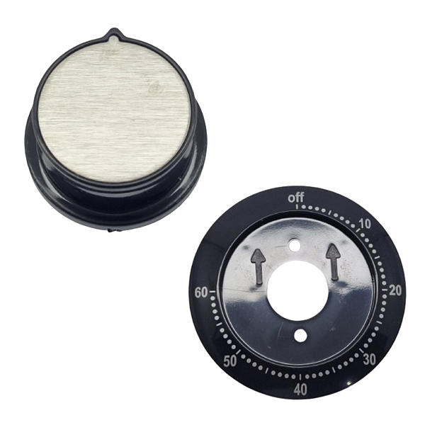 KIT ADEREÇO +BOTÃO P/ TIMER AIR FRYER MONDIAL AFN40 PRET ORI