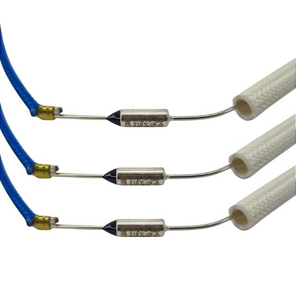 KIT 3 FUSÍVEIS 216°C 16A P/ AIR FRYER MONDIAL AFN80 ORIGINAL