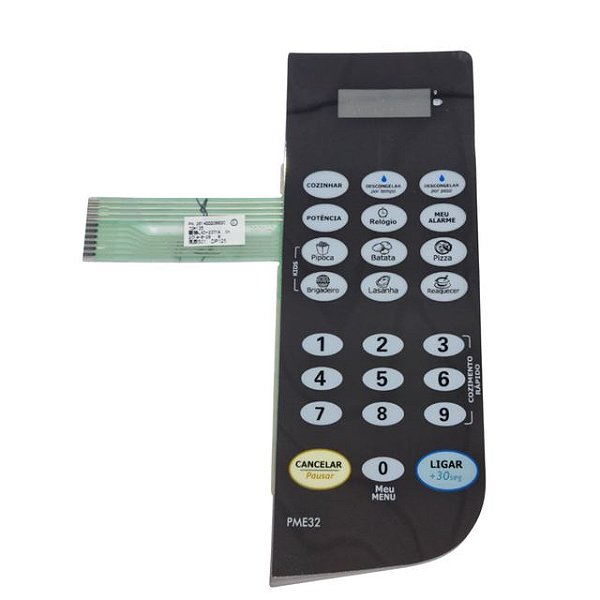 TECLADO MEMBRANA P/ MICROONDAS PHILCO PME32 ORIGINAL