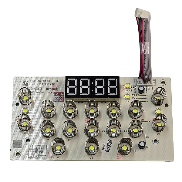 PLACA  DISPLAY PAINEL P/ AIR FRYER OVEN MONDIAL AFO-12L-BI