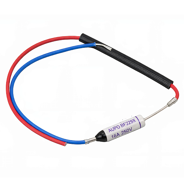 Fusível Térmico BF229X 229°C 16A 250V com Fios Air Fryer Britânia