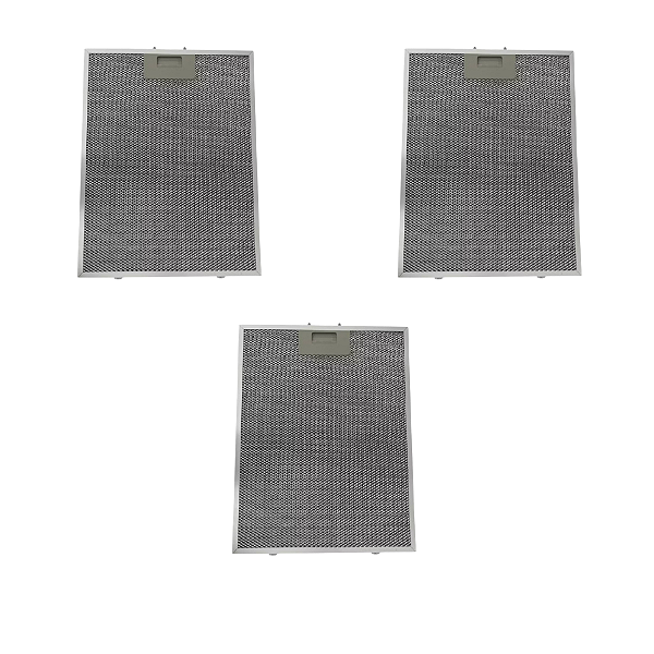 kit 3 Filtros Alumínio Depurador Slim Philco PDR90I PDR90B - 3 Pçs