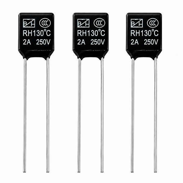 3x Fusível Térmico Para Ventilador 2a 250v - 130°C Graus