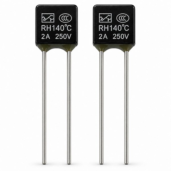 2x Fusível Térmico Para Ventilador 2a 250v - 140°C Graus