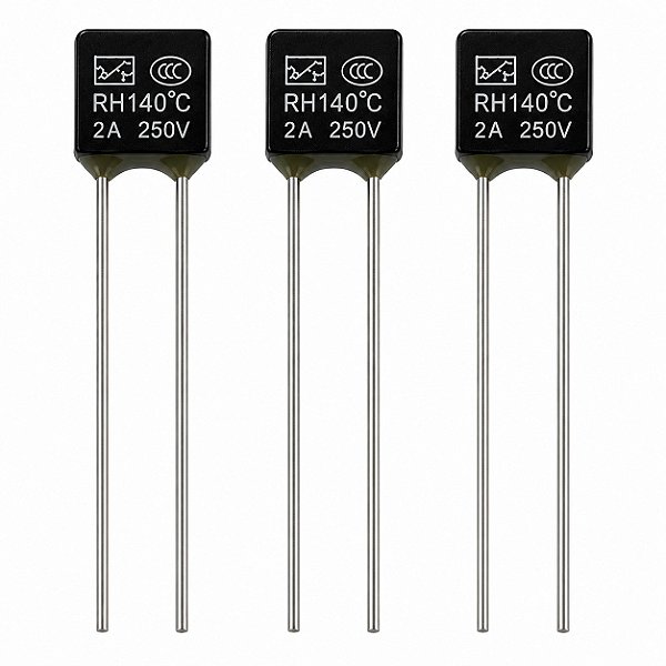 3x Fusível Térmico Para Ventilador 2a 250v - 140°C Graus
