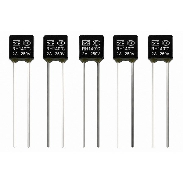 5x Fusível Térmico Para Ventilador 2a 250v - 140°C Graus