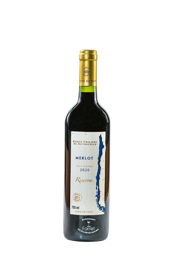Vinho Tinto Baron Philippe de Rothschild Reserva Merlot 750mL