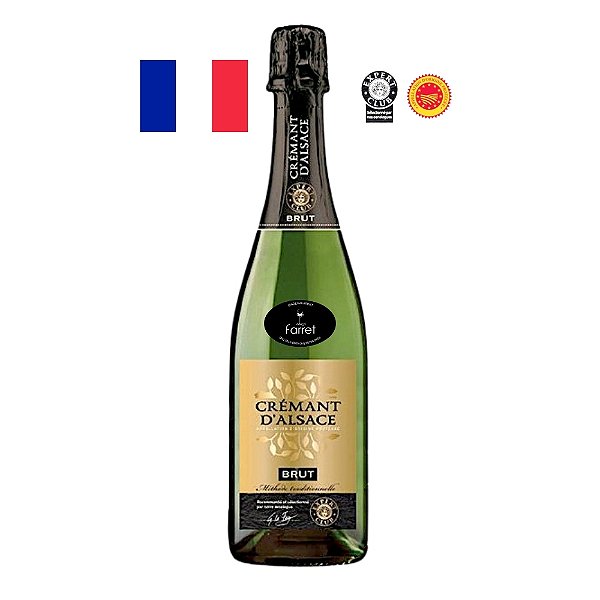 Espumante Brut Cremant Cave du Tonnelier d’Alsace Brut AOP 750mL