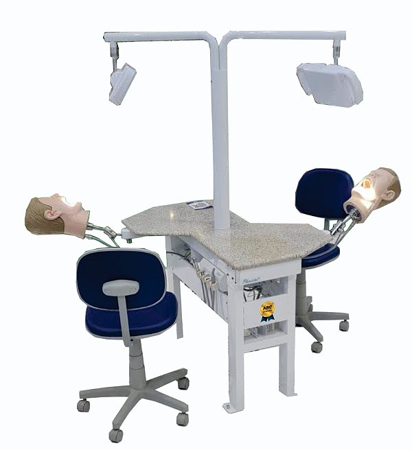 Módulo de Simulador Ergonômico, bancada para laboratório multidisciplinar de odontologia