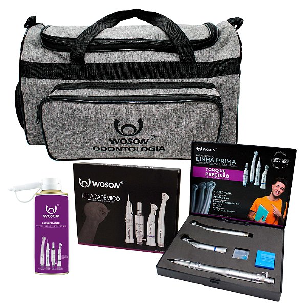 Kit Acadêmico Prima PB LED (4 PEÇAS) + KIT BROCAS KG SORENSEN (20PÇ)