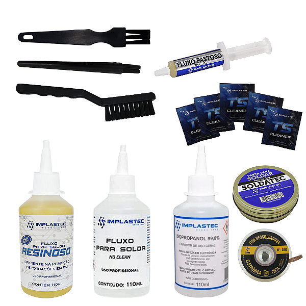Kit para soldagem e limpeza ESD