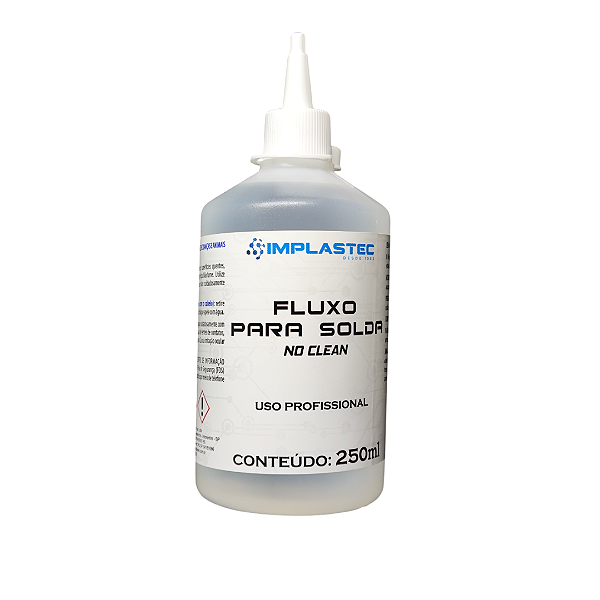 Fluxo de solda No clean 250ml - Implastec