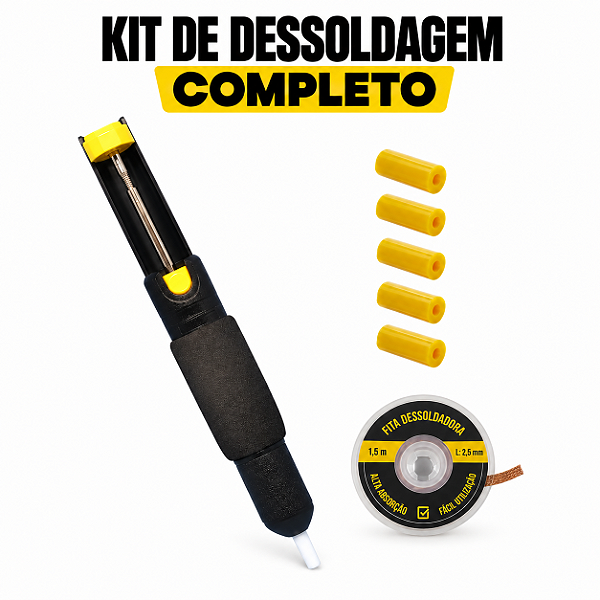 Kit Sugador Profissional + Fita dessoldadora + camisinhas