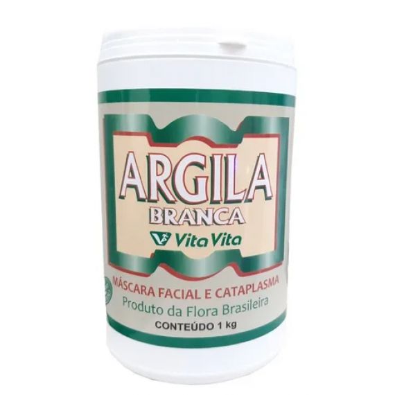 Argila Vita Vita - 1Kg (Verde ou Branca)