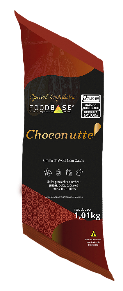 MESCLA CHOCONUTTE BISNAGA CREME DE AVELÃ 1,01KG - FOODBASE