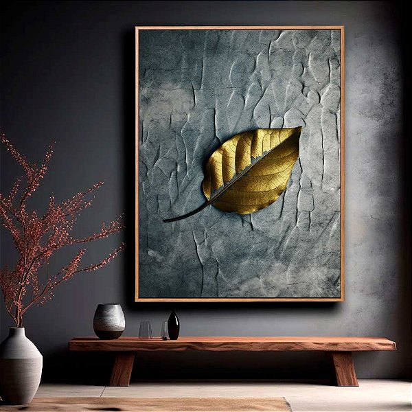 Quadro Decorativo Alvorada Dourada Sobre Cinzas