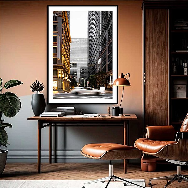 Quadro Decorativo Paisagem Urbana Prédios