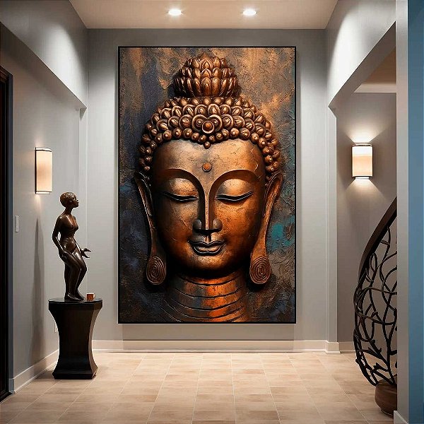 Quadro Decorativo Buda Meditação Estátua