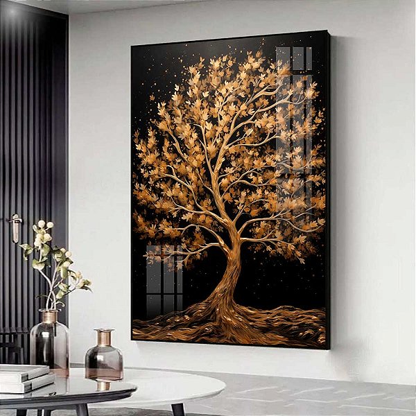 Quadro Decorativo Outono de Metais Preciosos