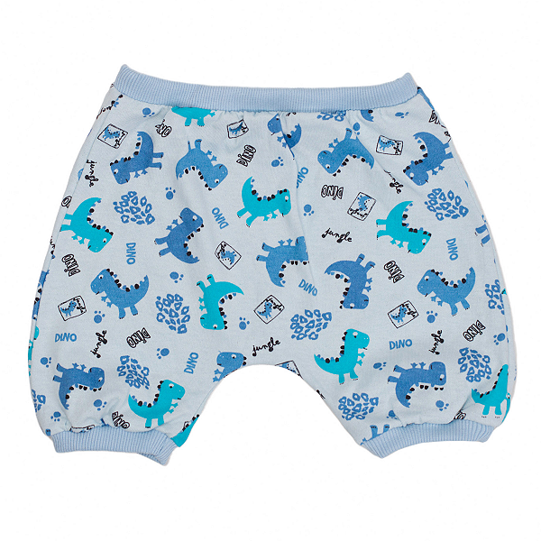 Shorts Bebê Saruel Azul "Dinossauros"