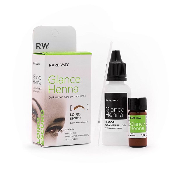 Henna para Sobrancelhas Glance Rare Way - Cores Variadas - 3,5g