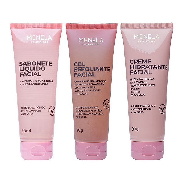 Kit Linha Skin Care Menela