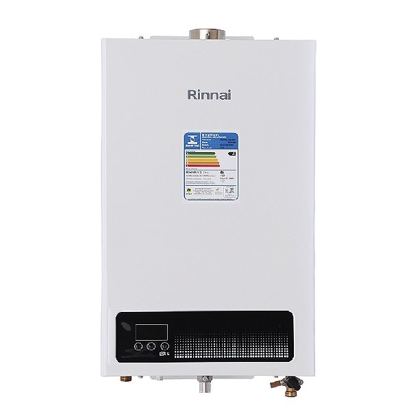 Aquecedor De Água A Gás Rinnai 15 Litros E150 FEH  Branco (Digital)