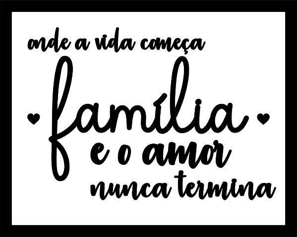 Quadro Decorativo sobre Família 25x20cm - Amor e Conexão em Cada Detalhe