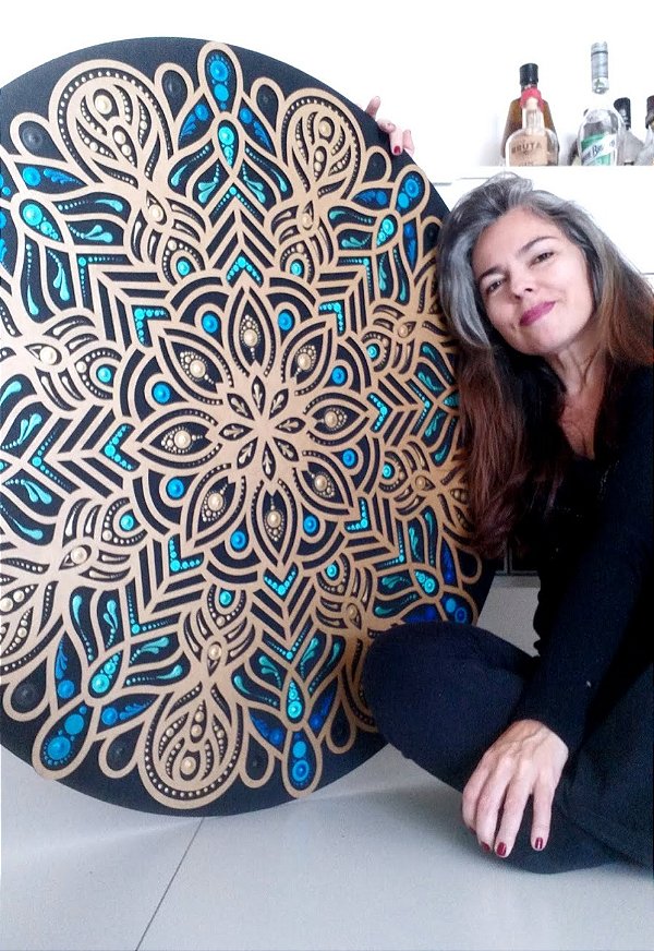 Mandala Duo Blue (do 25cm ao 90cm)