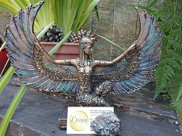 Deusa Isis 26cm | Bronze furta cor