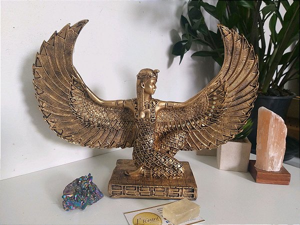 Deusa Isis 26cm | Ouro Pálido