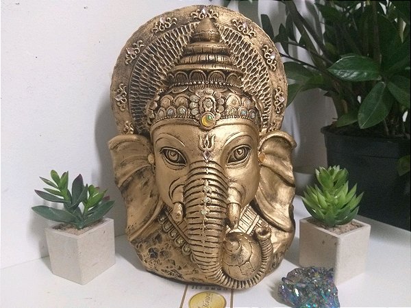 Ganesha Busto 27cm | Dourado