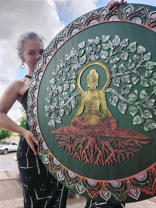Mandala Duo Árvore da Vida | Conexão (do 40cm ao 90cm)