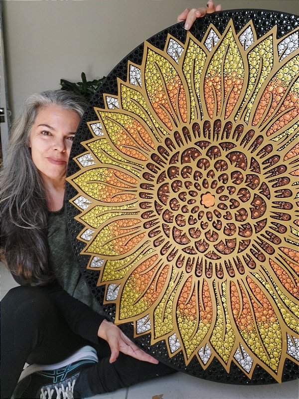 Mandala Duo Girassol (do 40cm ao 90cm)