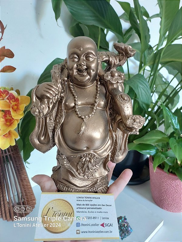 Monge Hotei (Buda Gordo) 19cm | Bronze
