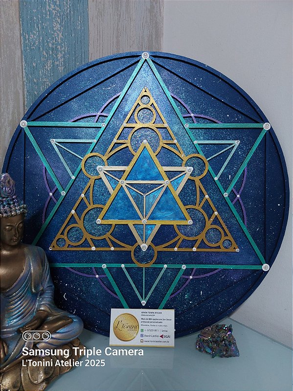 Mandala Duo Merkabah Estelar (do 30cm ao 90cm)