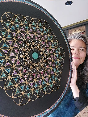 Mandala Torus & Flor da Vida (do 40cm ao 90cm)