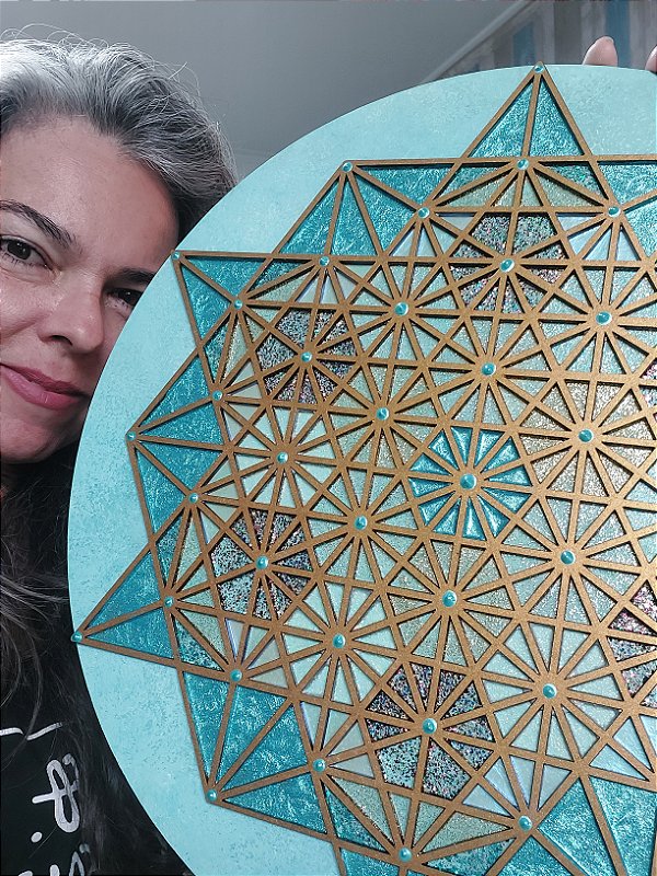 Mandala 2C 64 Star Tetrahedron (40cm ao 60cm)