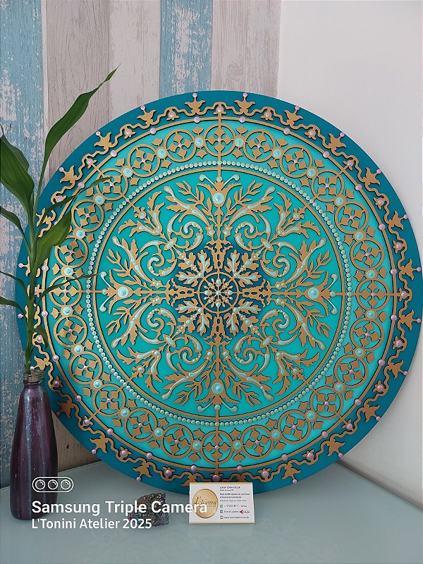 Mandala Duo Flow Turquesa (do 30cm ao 90cm)