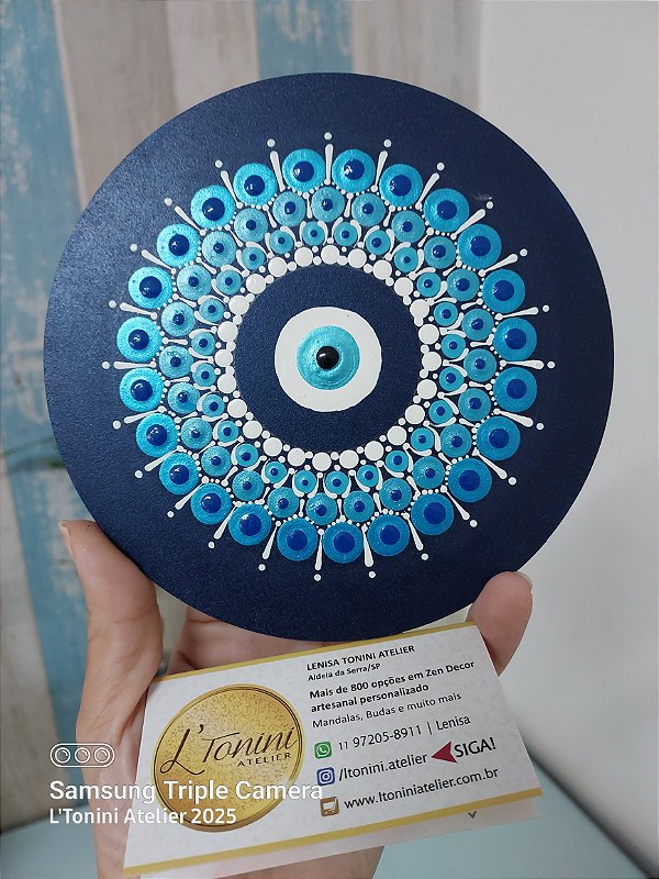 Mandala Olho Grego 2 15cm