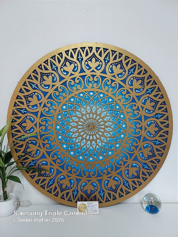 Mandala Duo Torus Gold Blue 2 (do 25cm ao 90cm)
