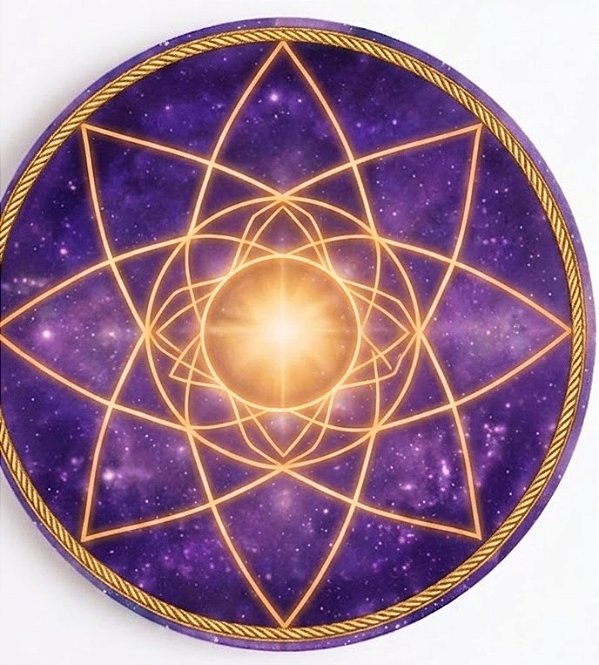 Mandala Estrela 8 pontas 30cm