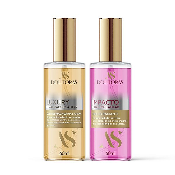 Kit Duo Impactante - Óleo Reparador Luxury + Perfume Capilar Impacto | As Doutoras