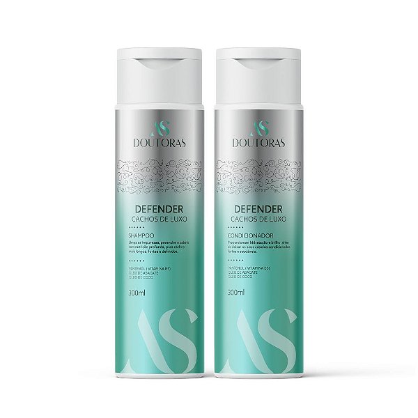 Kit Shampoo Cachos + Condicionador Cachos - Defender | Loja das Doutoras