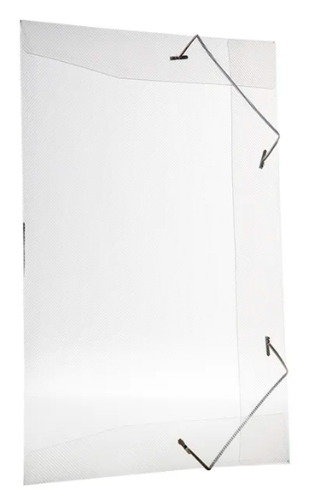 Pasta aba elástica (plástica) Oficio Cristal - DELLO