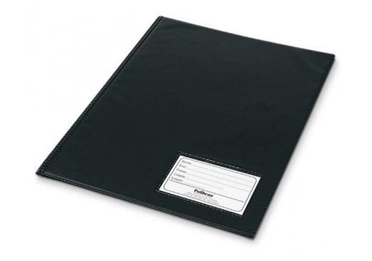 Pasta catálogo Plastica Oficio Preta 10envel. - Polibras