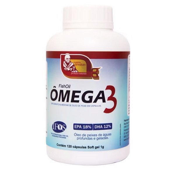 Ômega 3 com 120 cápsulas 1g. Matéria prima importada.