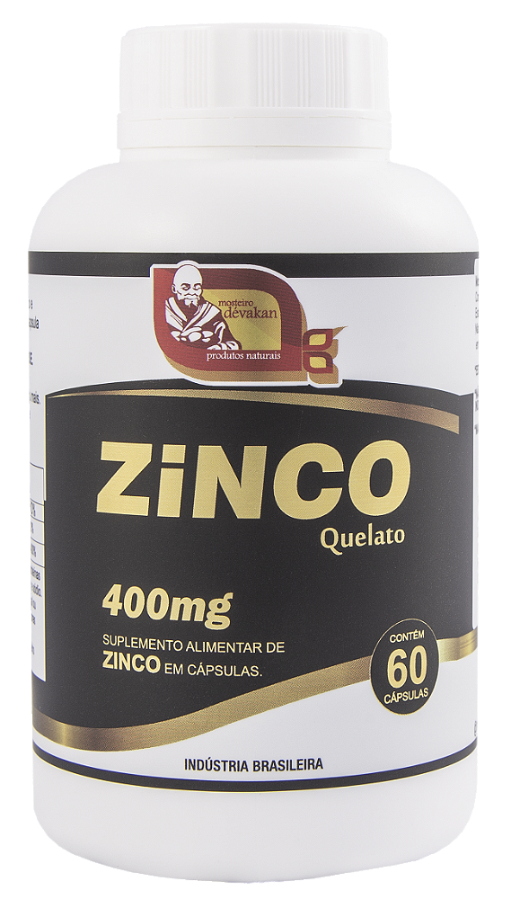 Zinco Quelato 60 Cápsulas 400mg